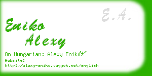 eniko alexy business card